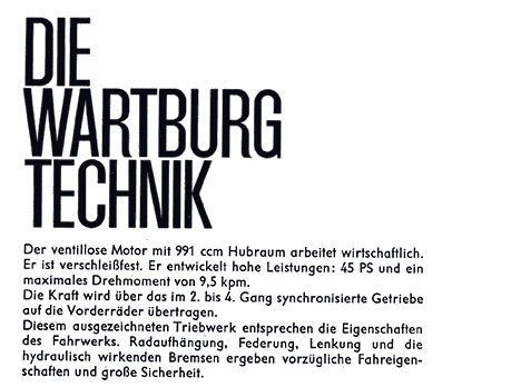 Wartburg 311 WB1000 Flyer